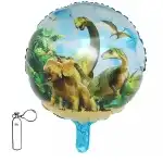 Balloons, foil, sphere, dinosaurs, 46 cm, packaged, wholesale Supreva