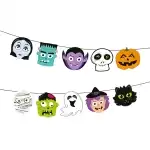 Ghirlandă Monstru Halloween cu capete, 150 cm, en-gros Supreva