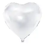 Balon folie alba in forma de inima, 18/45cm, en-gros Supreva
