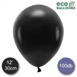ECO lufi, latex, 30cm 100 db, pasztel fekete, nagyker Supreva