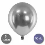 Baloane cromate (oglindă), de culoare argintiu închis (plumb), 50 buc/buc, 12cm, en-gros Supreva