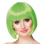 Wig, short, lime green, wholesale Supreva