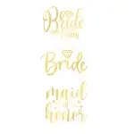 Tattoo, gold, for a bachelorette party 13 pieces/piece, wholesale Supreva