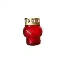 Candela din sticla cu capac, timp ardere 4-6 H, 7.6x14 cm, LA 72 k