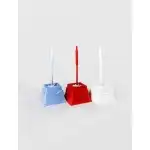 Perie pentru toaleta cu suport LUX, STERK din plastic, 23cm X 11cm diverse culori