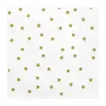 Servetel, alb, stele aurii, 33x33cm, 20 bucati/pachet, en-gros Supreva
