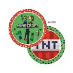 Хартиена чиния, Minecraft, 23 см, 8 бр/бр, търговец на едро Супрева