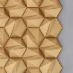 Wall decorative 3D panels for interior and exterior, ZETA design