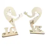 Gift decoration love heart model wood, nature, wholesale