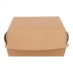 CLUB sandwich box 17.7x9.1x8.5cm - PLA impregnated kraft paper, wholesale Supreva