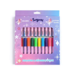 Set of 12 markers and 12 brocade glues