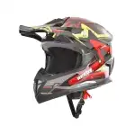 Пълна каска за мотоциклет HECHT 55915S ATV, дизайн STARS, ABS материал, размер S 55-56 см, многоцветна Supreva на едро