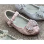 Buty dziewczęce z kokardką i kamyczkami, 20-25, Różowe, Modne