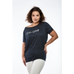PLUS SIZE, ежедневно горнище с къс ръкав на точки, продажба b2b платформа