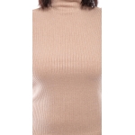 S, Drapp ribbed knit long sleeve turtleneck top, wholesale