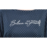 NORMAL, polka dot short sleeve fitted top, wholesale