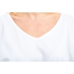 PLUS SIZE, White cross-strap short-sleeved top, wholesale