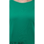 NORMAL, Short sleeve pocket dress (with green text pattern), wholesale