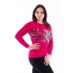 SM, Гумено горнище с дълъг ръкав FUNKY /PINK MADAGASCAR/, едро