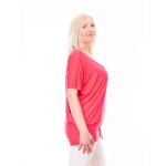 NORMAL, Pink cross-strap short-sleeved top, wholesale