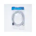 Furtun Dus Plastic Alb/Argintiu - 1.5m - J14, en-gros Supreva