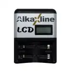 Quick charger with microprocessor control AlkaXline LCD for 1 or 2 AA, R6 or AAA, R03, NiCd/NiMH