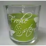 glass candle 80/90mm frohe, wholesale Supreva