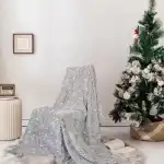 12 различни шарки - Флуоресцентно в тъмното одеяло, Коледна шарка 200 x 230 cm