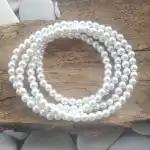 Hosszú fehér gyöngy 120 cm