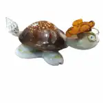 Dekoracja Ahelos, Żółw, Ręcznie robiona, 6x2 cm, hurtownie