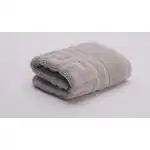 Pamut törölköző görög szegély 30 x 50 cm, szürke, 500 g/m2 vastag, Supreva nagykereskedés