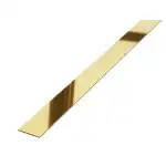 Glossy golden stainless steel plate 5 x 270cm, wholesale