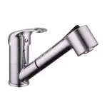 Baterie bucatarie cu dus extractibil Inter Ceramic OLIVIA, Crom, Alama, Mecanism inchidere ceramica CITEC 35mm, Inaltime (cm) 14, Lungime /cm/ 22,9, platforma b2b