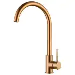 Baterie de bucatarie cu duza mare Inter Ceramic ELIDA, ICF 7107011C 7313, Culoare cupru, Invelis Tempico, Montare pe picioare, Mecanism de inchidere ceramica SEDAL, angrosist