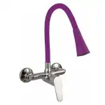 Кухненски смесител стенен монтаж Inter Ceramic LINNI PURPLE MATT, LINNI PURPLE MATT ICF 5108152P 7789, Месингов, Цвят лилав мат, Едноръкохватков, Затварящ керамичен механизъм SEDAL 35мм, склад на едро