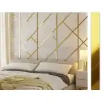 Glossy golden stainless steel plate 8 x 270cm, wholesale