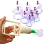 Set of 12 suction cups, with vacuum, for massage, wholesale