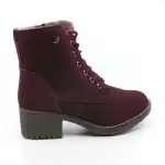 Ghete dama Topway cu toc Bordo