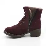 Ghete dama Topway cu toc Bordo