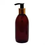 Amber 200 ml container with pump, wholesale