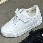 Маратонки за момиче, 31-36, бели, с връзки и връзки, "Fashion"