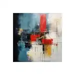 Obraz na płótnie z ramą, Sztuka abstrakcyjna, 50 x 50 cm, Model 8, hurtownia Supreva