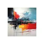 Obraz na płótnie z ramą, Sztuka abstrakcyjna, 50 x 50 cm, Model 7, hurtownia Supreva