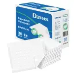 Протектори за легло Davas, 60x90 см, 30 бр, премиум гама 5 слоя, с фиксиращи ленти, Супрева на едро