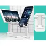 Desk phone holder, Adjustable, White, wholesale Supreva