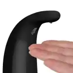 ISP automatic soap or detergent dispenser, nice design, 300 ml capacity, 22 cm high, glossy black, wholesale Supreva