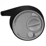 ISP automatic soap or detergent dispenser, nice design, 300 ml capacity, 22 cm high, glossy black, wholesale Supreva