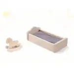 Wooden doll house - 70 cm - gray, wholesale