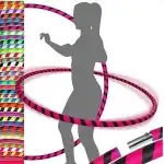 Cerc pentru gimnastica Pro HULA HOOP diametru 100cm, angro Supreva