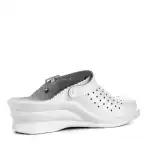 Women's clogs, natural leather 50-08/02, White, wholesale Supreva